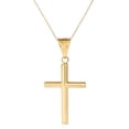 thumbnail image 1 of Amanda Rose Collection 14k Yellow Gold Cross Pendant Necklace for Women on a 20 inch 14K Yellow Gold Chain, 1 of 5