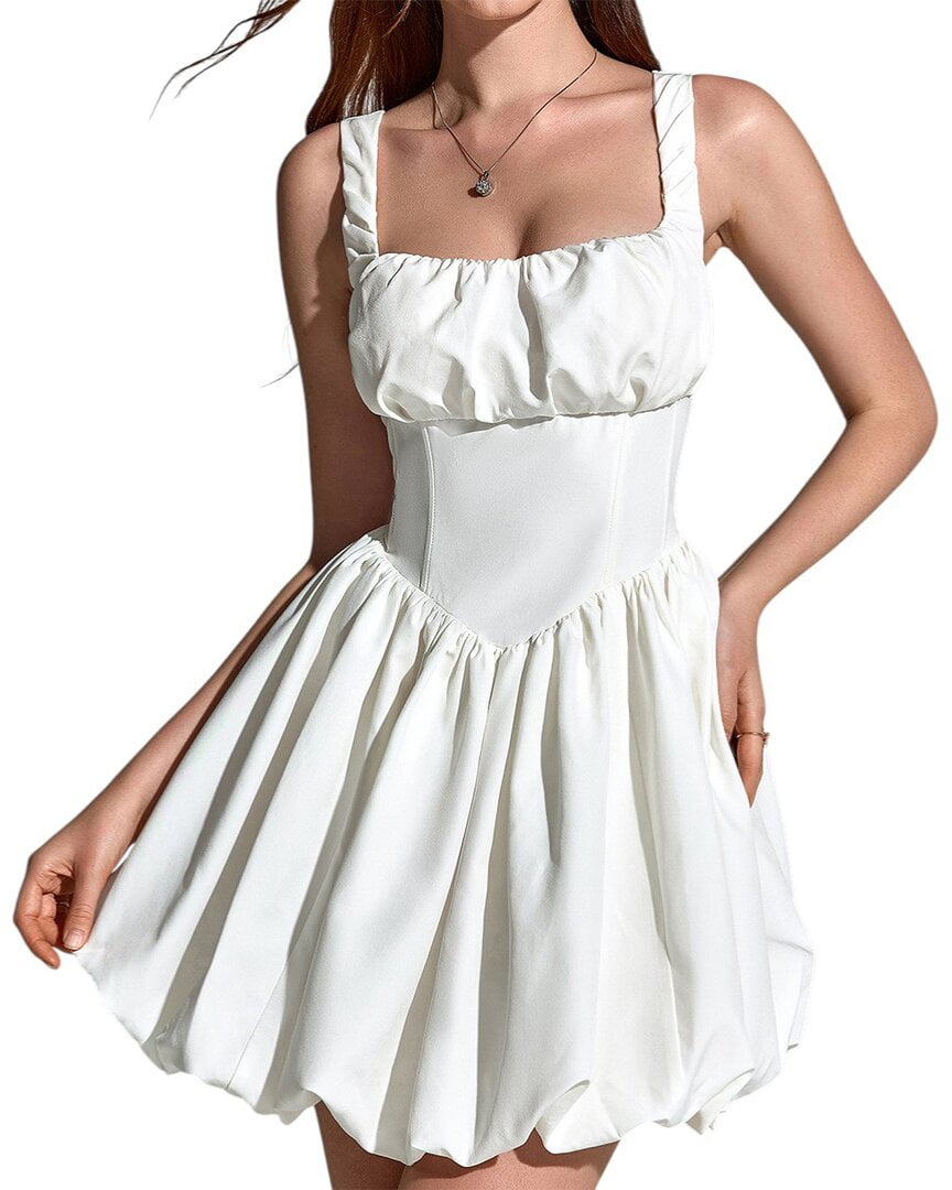 knee length dresses for ladies Jenny Yoo Little White Dress Amanda