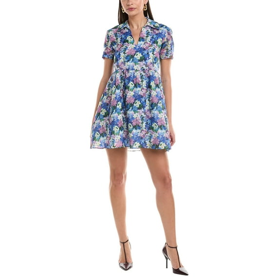 Amanda Uprichard womens Althea Shirtdress, xs, Blue