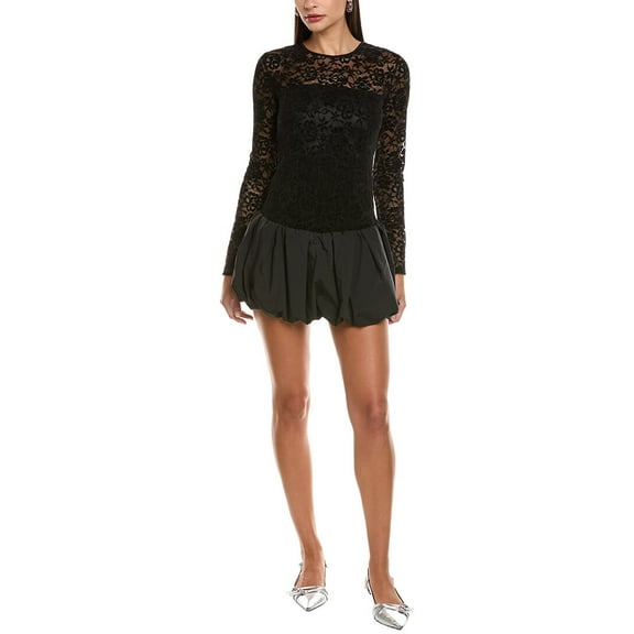 Amanda Uprichard womens  Lacey Skort Romper, s, Black