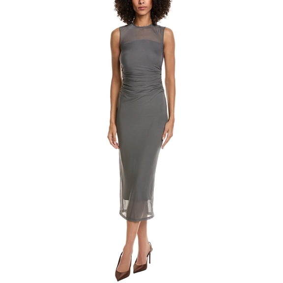 Amanda Uprichard womens  Lyle Midi Dress, s, Gray