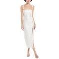 thumbnail image 1 of Amanda Uprichard womens  Monica Jacquard Floral Midi Dress, xs, White, 1 of 3