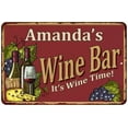thumbnail image 1 of Amanda's Red Wine Bar Sign 12 x 18 Matte Finish Metal 112180054041, 1 of 1