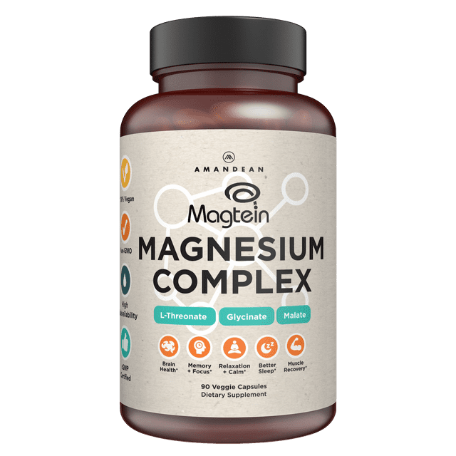 Amandean Magnesium LThreonate Complex. Threonate, Glycinate, Malate