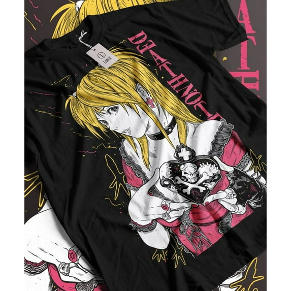 Amane Misa T-shirt, Death Note Manga Anime Shirt,Light Blue color,size M