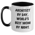 thumbnail image 1 of Amangny Architect Gift for Graduation Quote Two Tone Coffee Mug Inspirational Funny, 1 of 5