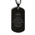 thumbnail image 1 of Amangny Black Dog Tag Big-brother Engraved Gifts for Him Veterans Day, Christmas Thank You for Everything You Do and the Way You Care Appreciation for You Remain Strong, 1 of 2
