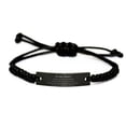 thumbnail image 1 of Black Rope Bracelet for Sister: My Love and Appreciation Remain Strong, Perfect Gift for Birthday or Christmas, Engraved with Inspirational Quote, 1 of 3