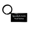thumbnail image 1 of Amangny Inappropriate Waitress Gifts, Officially, Motivational Birthday Keychain Gifts Idea For Coworkers, Waitress Gifts From Friends, 1 of 3