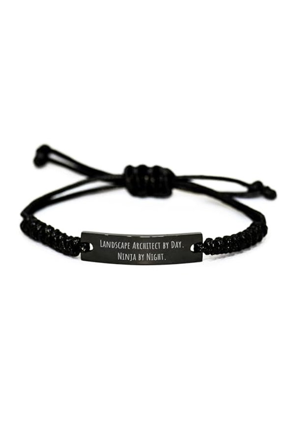 Landscape Architect Gifts by Day, Ninja Rope Bracelet by Night, Valentine's Day Unique Gifts for Landscape Architects, from Friends, Family, or Coworkers, with a Funny Quote
