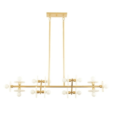 Amani 14-Light Linear Chandelier in Gold