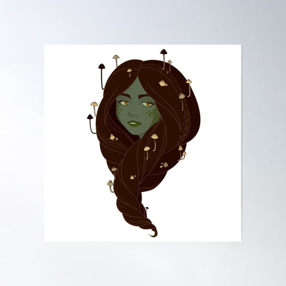 Amanita Poster Wall Art, Modern Wall Decor, 16x16 UNFRAMED