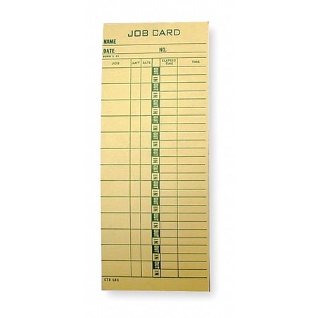 Job Cost Time Card,PK1000 CTR-L61