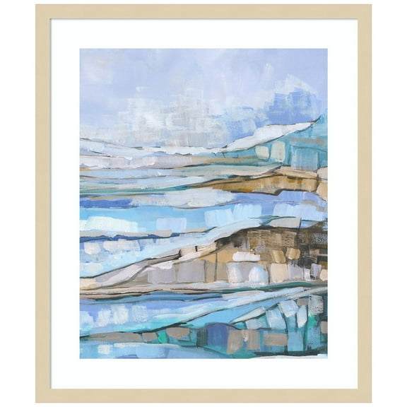 Amanti Art Abstract Echoes II Wood Framed Wall Art Print