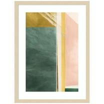 Amanti Art Abstract Elegance V Wood Framed Wall Art Print