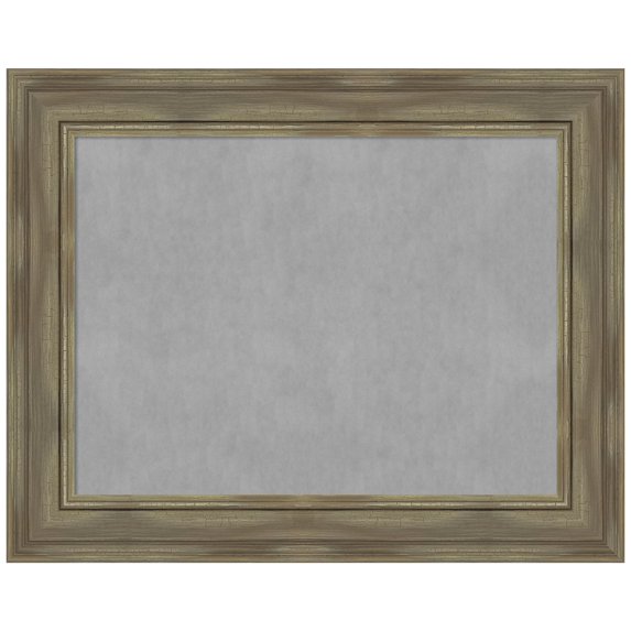 Amanti Art Alexandria Greywash Framed Magnetic Board 30 x 24 in.