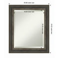 thumbnail image 1 of Amanti Art Alta Rustic Char Beveled Wood Wall Mirror 24.75 x 20.75 in., 1 of 5