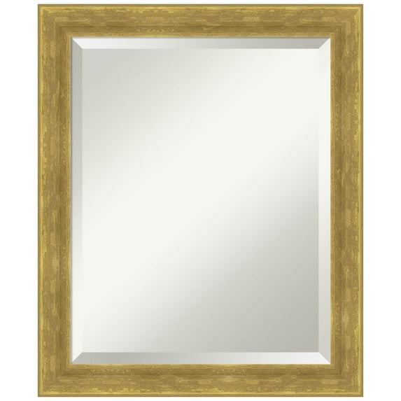 Amanti Art Angled Gold Beveled Wood Wall Mirror 23.25 x 19.25 in.
