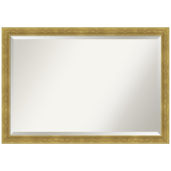 Amanti Art Angled Gold Beveled Wood Wall Mirror 27.25 x 39.25 in.