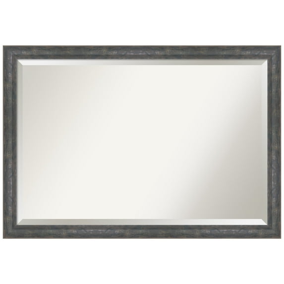 Amanti Art Angled Metallic Rainbow Beveled Wood Wall Mirror 27.25 x 39.25 in.
