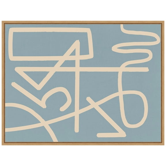 Amanti Art Arabesque Smoke Framed Canvas Wall Art Print