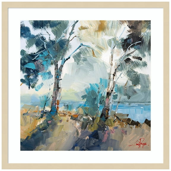 Amanti Art Aspendale Walk Wood Framed Wall Art Print