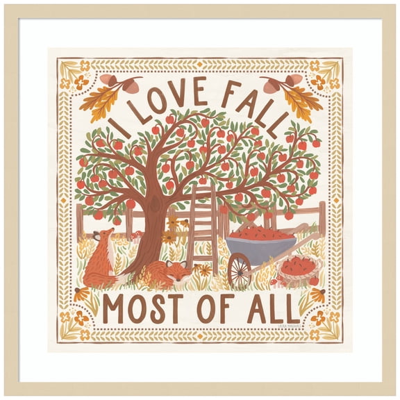 Amanti Art Autumn Days II Wood Framed Wall Art Print