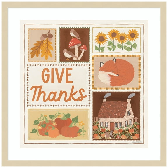 Amanti Art Autumn Days VIII Wood Framed Wall Art Print