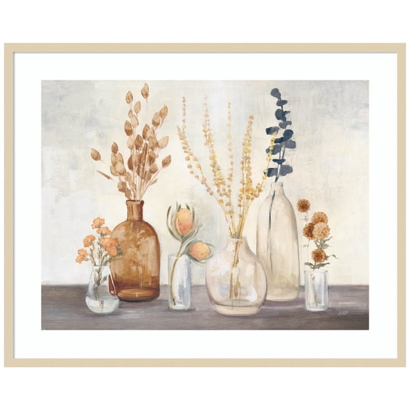 Amanti Art Autumn Greenhouse I Amber Wood Framed Wall Art Print