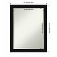 thumbnail image 1 of Amanti Art Avon Black Framed Wall Mirror - 19.12 x 23.12 in, 1 of 5