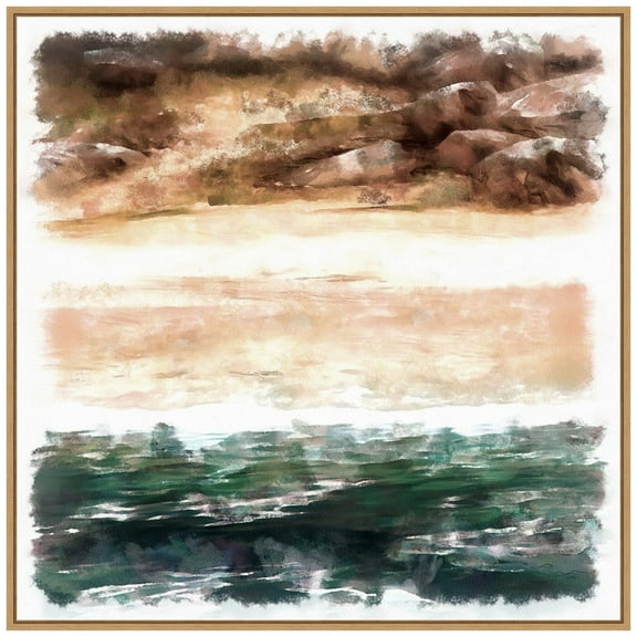 Amanti Art Beachside I Framed Canvas Wall Art Print