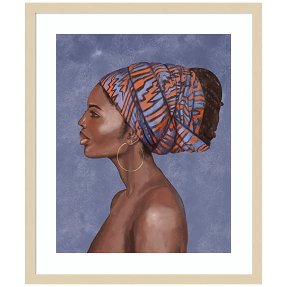 Amanti Art Beautiful Woman II Wood Framed Wall Art Print