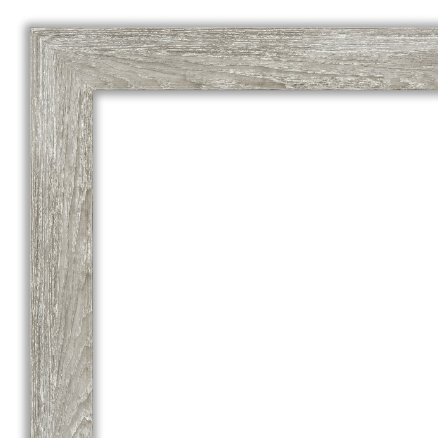 Dove Greywash Rustic Woodgrain 22" x 26" Bathroom Vanity Mirror