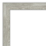 Amanti Art Beveled Bathroom Wall Mirror - Dove Greywash Frame Outer Size: 22 x 26 in