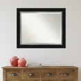 thumbnail image 1 of Amanti Art Beveled Bathroom Wall Mirror - Eva Black Silver Frame Eva Black Silver Outer Size: 33 x 27 in, 1 of 5