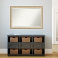 thumbnail image 1 of Amanti Art Beveled Bathroom Wall Mirror - Eva Narrow Frame Eva Ombre Gold Narrow Outer Size: 39 x 27 in Silver, Gold, 1 of 5