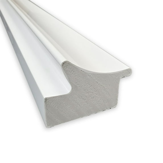 Amanti Art Beveled Bathroom Wall Mirror - Imperial Frame Imperial White Outer Size: 21 x 25 in White