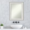 thumbnail image 1 of Amanti Art Beveled Bathroom Wall Mirror - Imperial Frame Imperial White Outer Size: 23 x 29 in White, 1 of 5