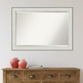 thumbnail image 1 of Amanti Art Beveled Bathroom Wall Mirror - Imperial Frame Imperial White Outer Size: 41 x 29 in White, 1 of 5
