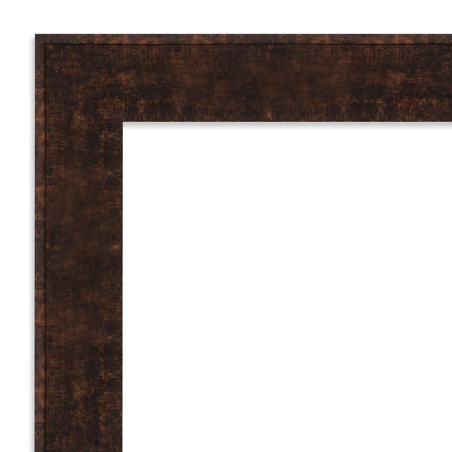 William 40" x 28" Bronze Wood Bathroom Vanity Mirror
