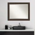thumbnail image 1 of Amanti Art Beveled Wood Bathroom Wall Mirror - Cyprus Walnut Frame - Outer Size: 33 x 27 in, 1 of 5