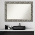 thumbnail image 1 of Amanti Art Beveled Wood Bathroom Wall Mirror - Silver Luxor Frame - Outer Size: 42 x 30 in, 1 of 5