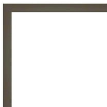 Amanti Art Beveled Wood Bathroom Wall Mirror - Svelte Frame Svelte Clay Grey Outer Size: 29 x 23 in Grey
