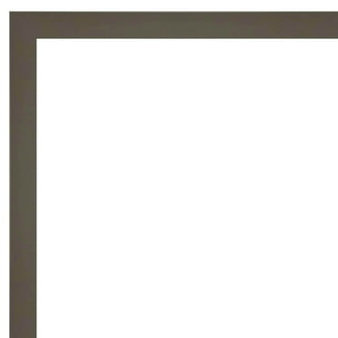 Amanti Art Beveled Wood Bathroom Wall Mirror - Svelte Frame Svelte Clay Grey Outer Size: 29 x 23 in Grey