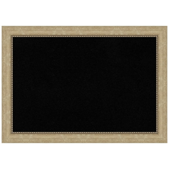 Amanti Art Black Cork Board Framed Astor Champagne Bulletin Board 41 in. x 29 in.