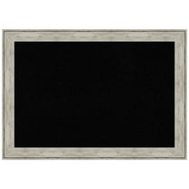 Amanti Art Black Cork Board Framed Crackled Metallic Bulletin Board 41 in. x 29 in.