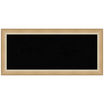 Amanti Art Black Cork Board Framed Eva Ombre Gold Narrow Bulletin Board 33 in. x 15 in.