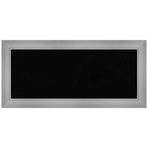 Amanti Art Black Cork Board Framed Flair Polished Nickel Bulletin Board 34 in. x 16 in.