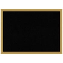 Amanti Art Black Cork Board Framed Grace Brushed Gold Narrow Bulletin Board 30 in. x 22 in.