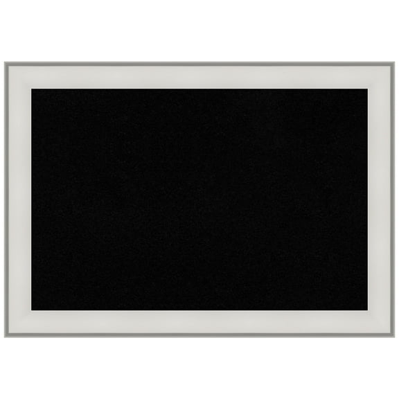 Amanti Art Black Cork Board Framed Imperial White Bulletin Board 41 in. x 29 in.
